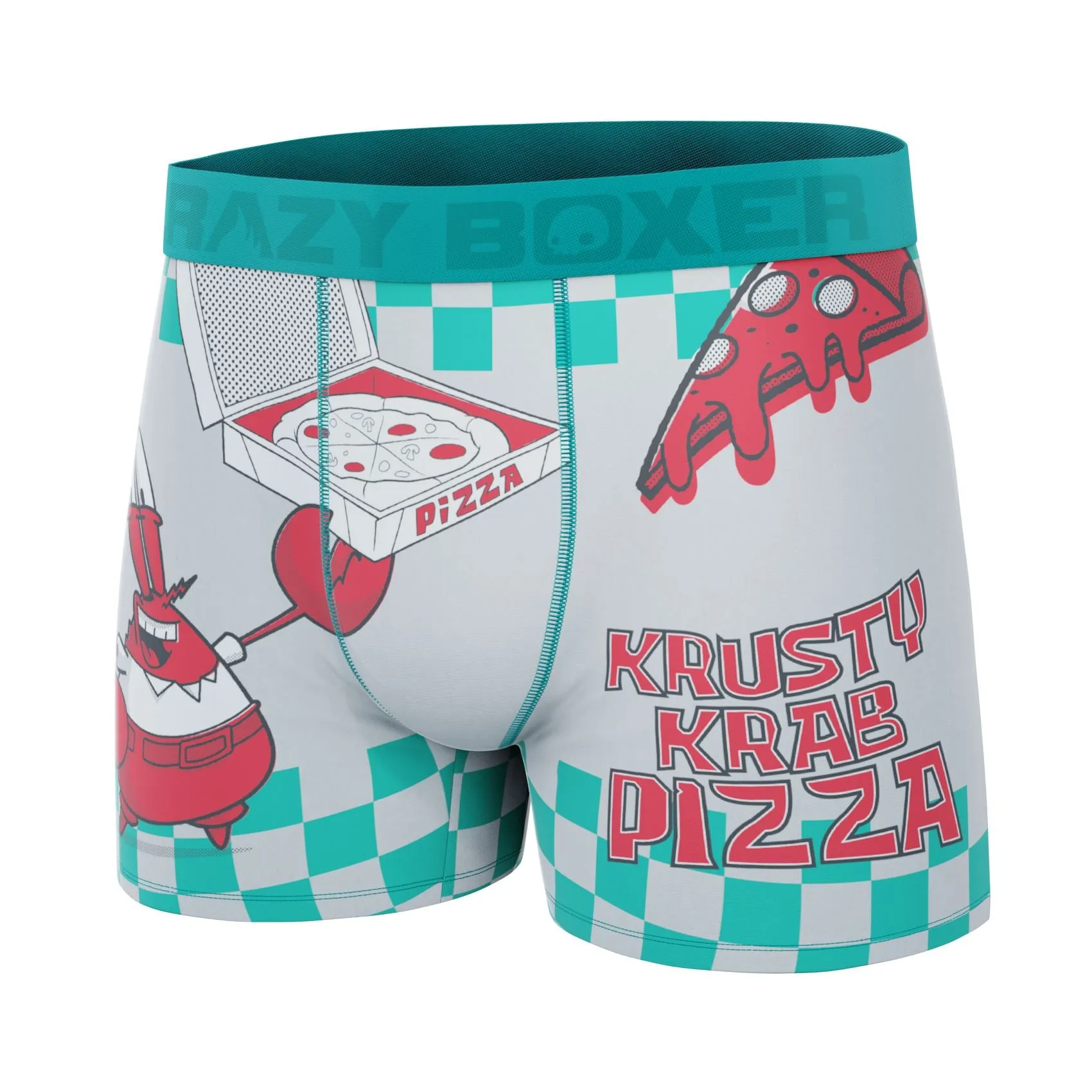 CRAZYBOXER SpongeBob Krusty Krab Pizza Men's Boxer Briefs