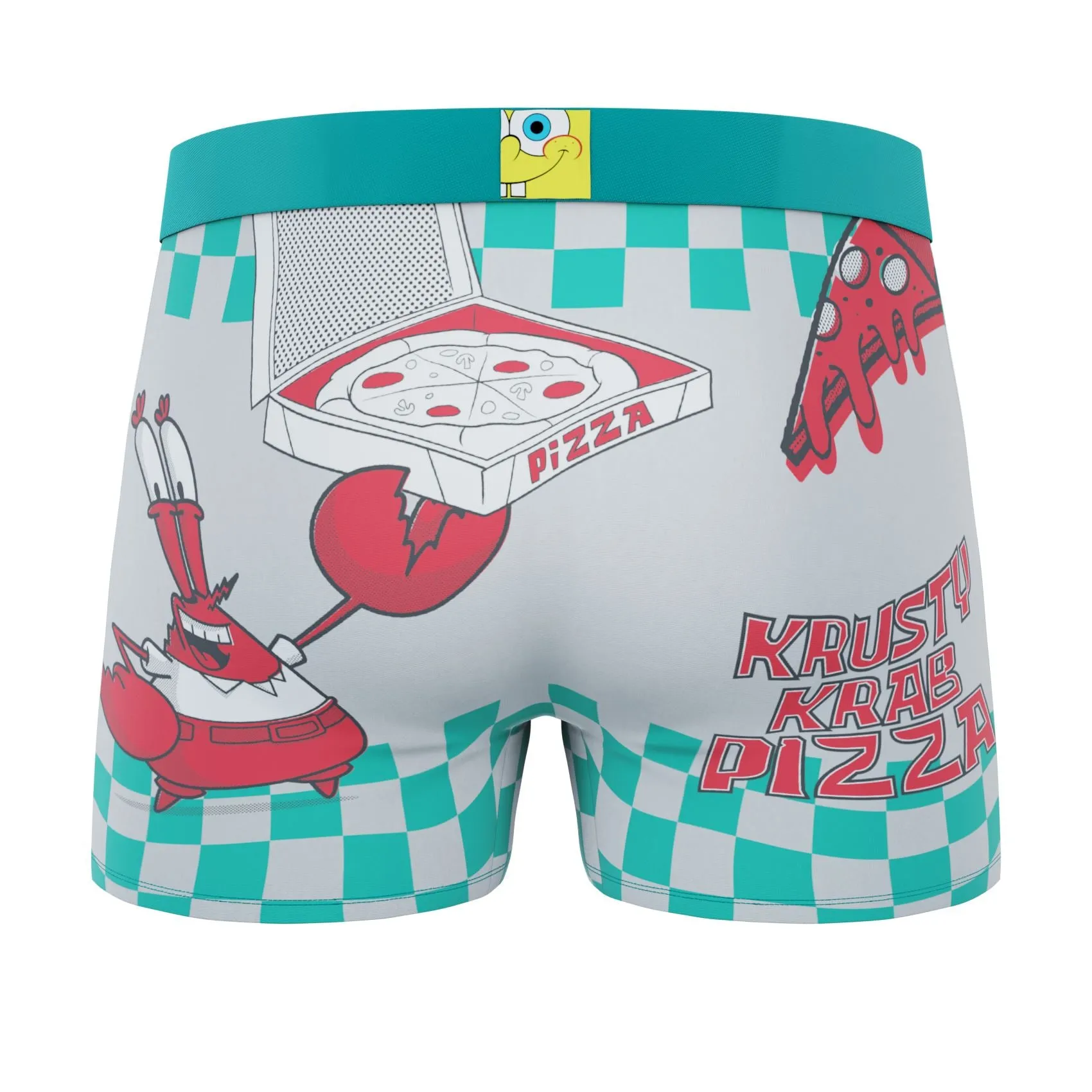 CRAZYBOXER SpongeBob Krusty Krab Pizza Men's Boxer Briefs