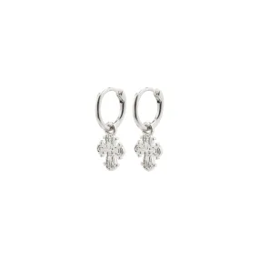 DAGMAR recycled huggie hoop earrings silver-plated