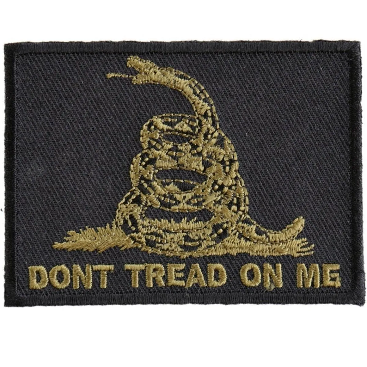 Daniel Smart Don't Tread on Me Embroidered Iron on Patch, 3 x 2.25 inches