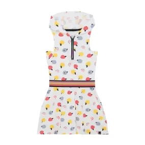 Deux par Deux Small Fruits Organic Cotton Hooded Dress