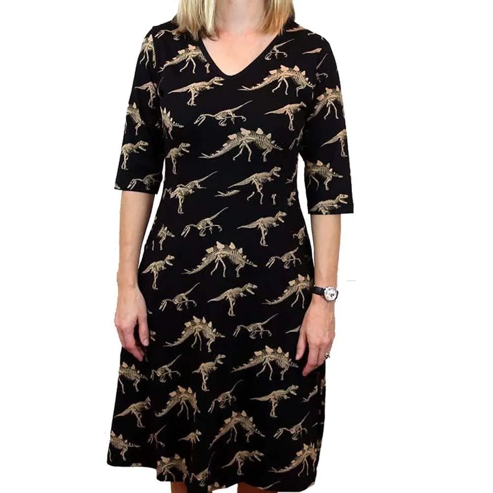 Dinosaur Fossils Rosalind Dress