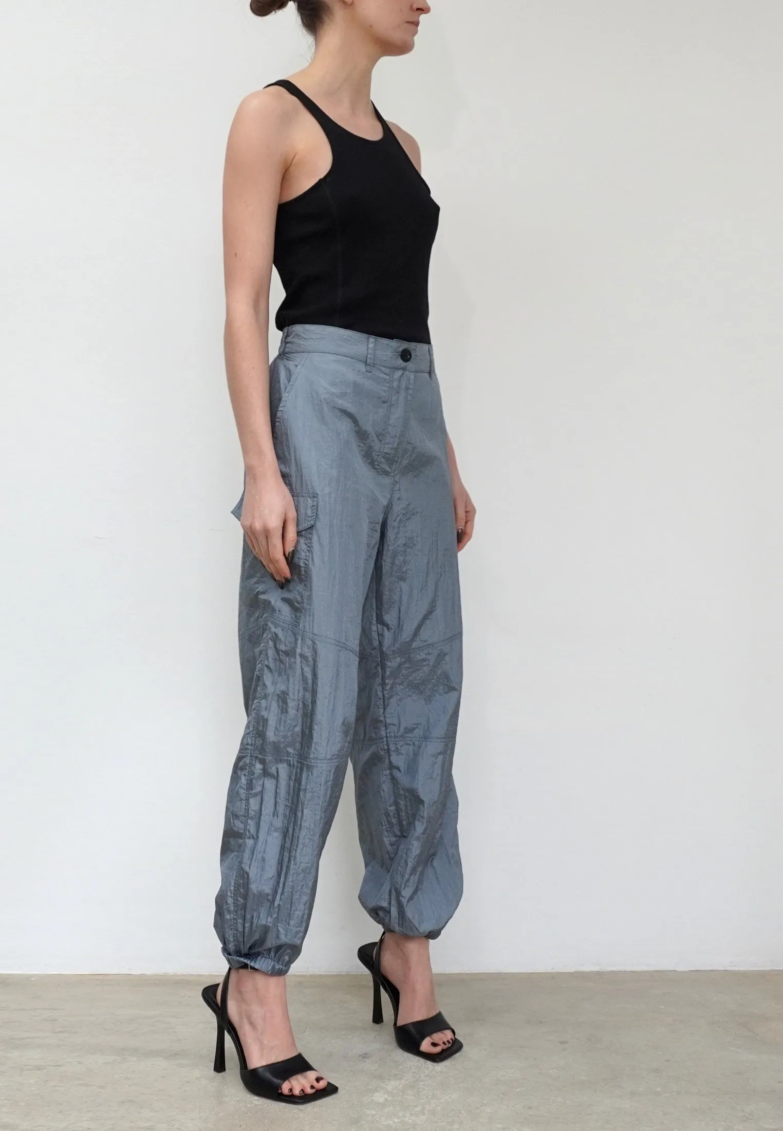 DISTANCE GREY CARGO TROUSERS