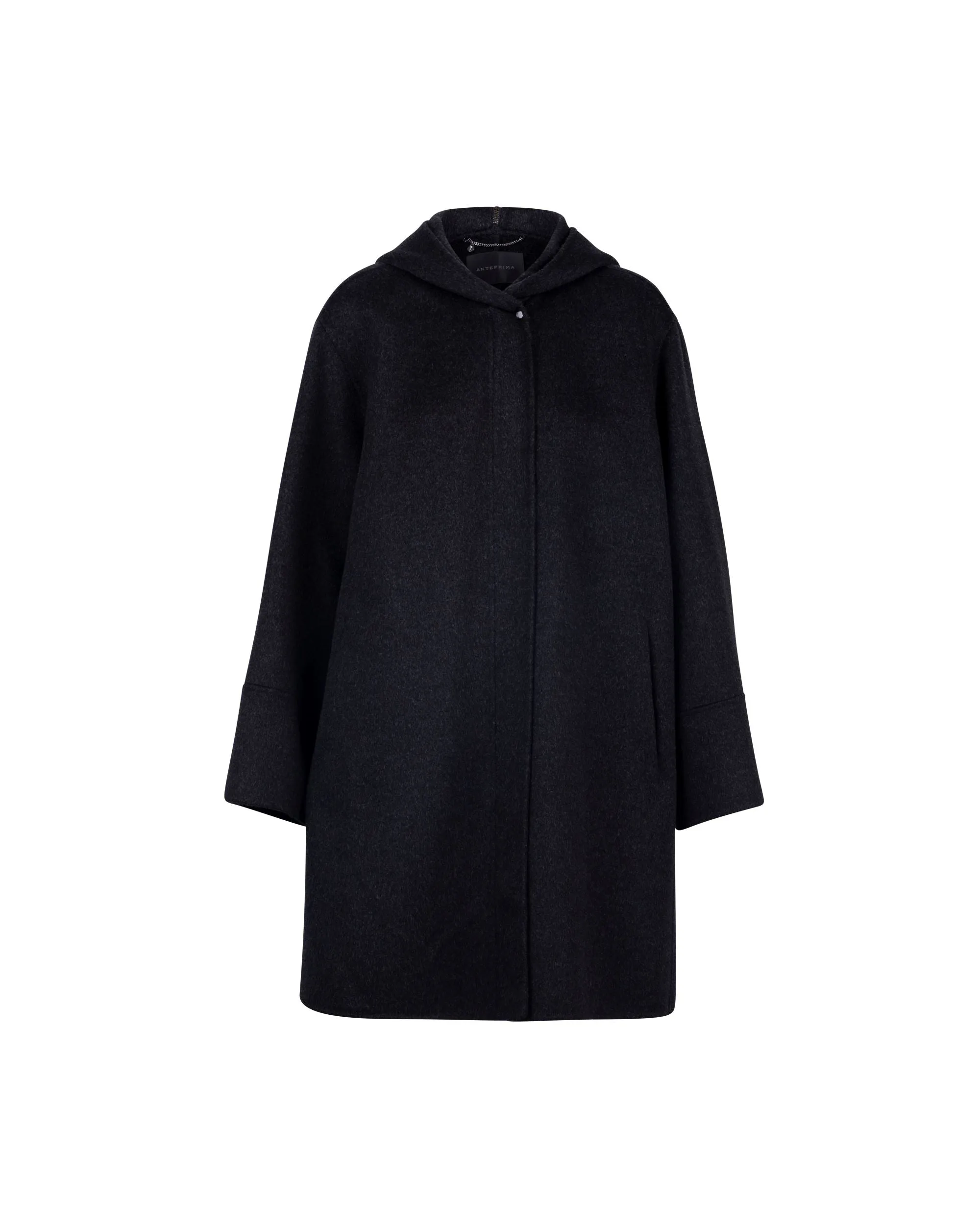 Doppio Cashmere Con Zipper Coat