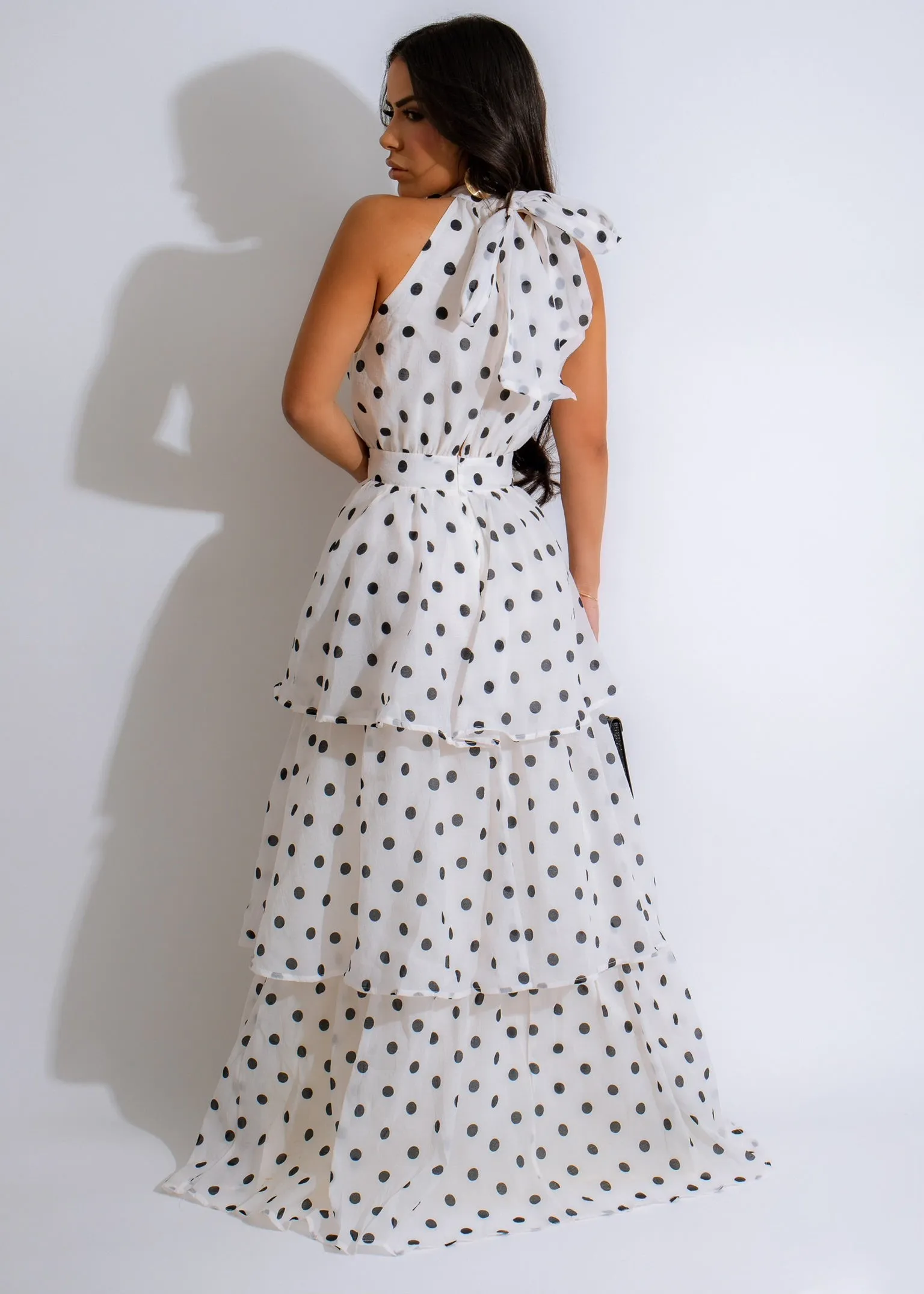 Dot Perfection Maxi Dress White