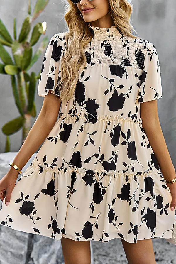 Dot Print Sleeveless Trendy V Neck Maxi Dress