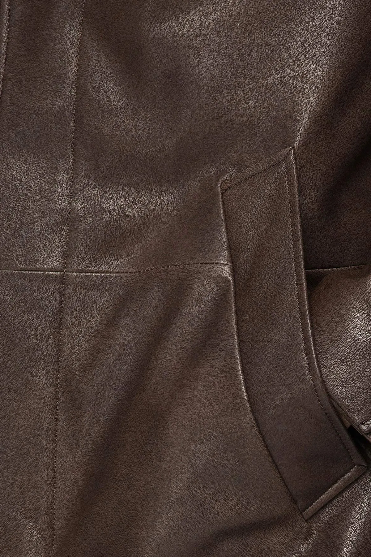 Effe - Brown Leather Coat