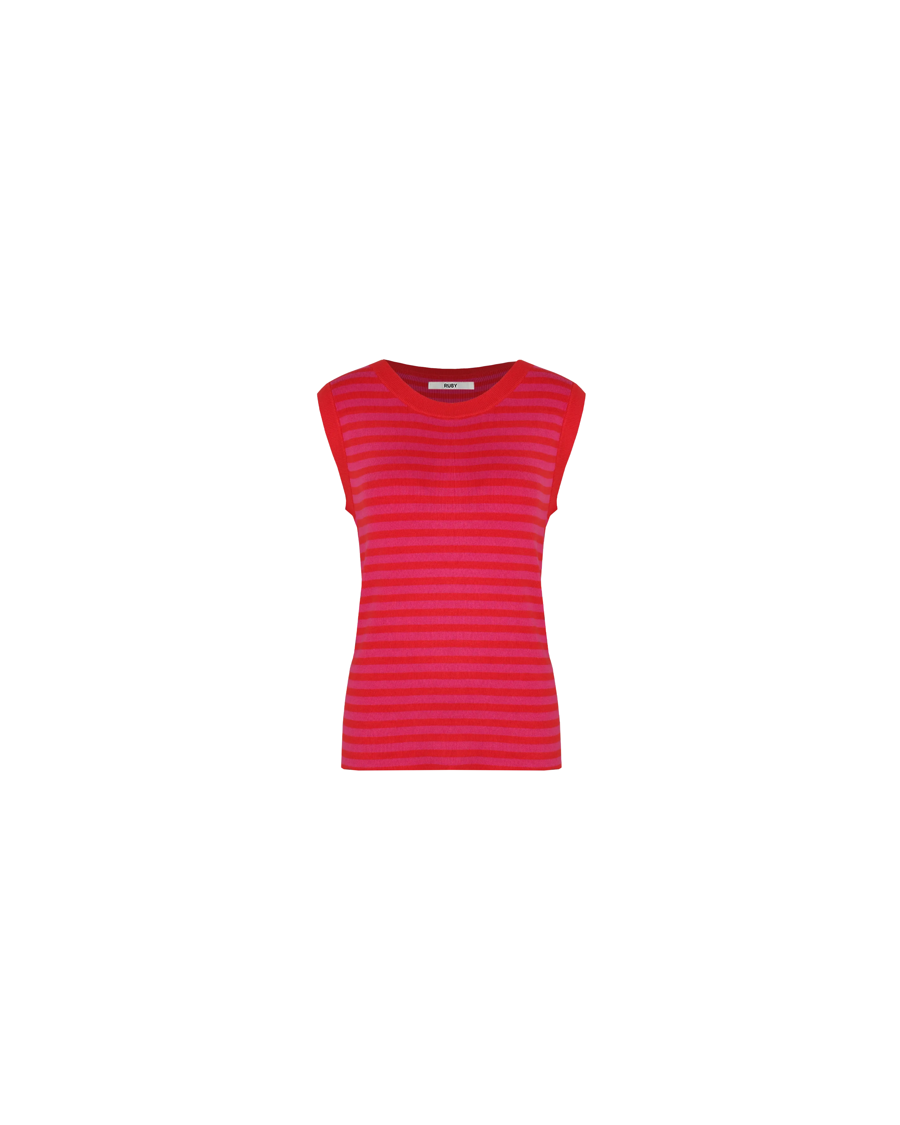 ESME TANK PINK RED STRIPE