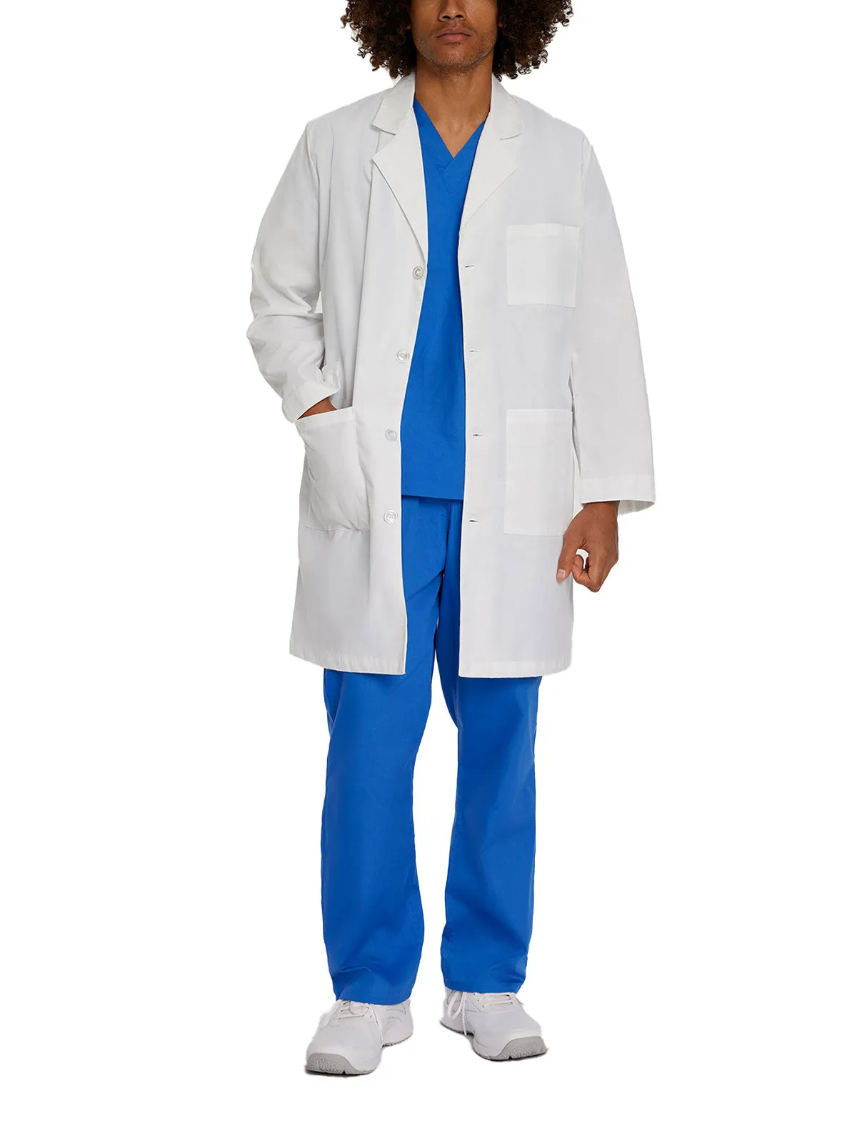 Essential - Unisex 3-Pocket Plain Back 39" Lab Coat