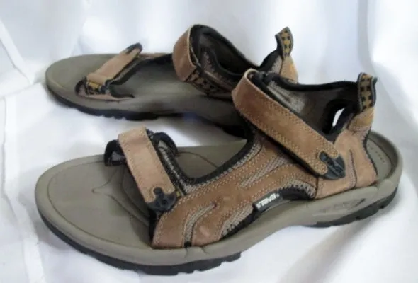 EUC Mens TEVA 6571 SPOILER RIVER SANDAL Water Aqua SHOES BROWN 12 Camping Outdoor