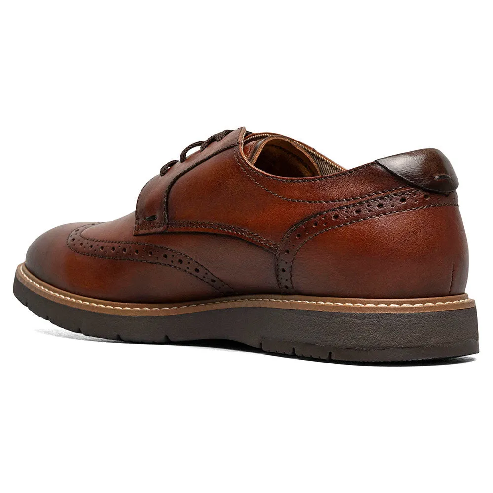 Florsheim Vibe Wingtip Oxford Men’s Casual Cognac Shoes