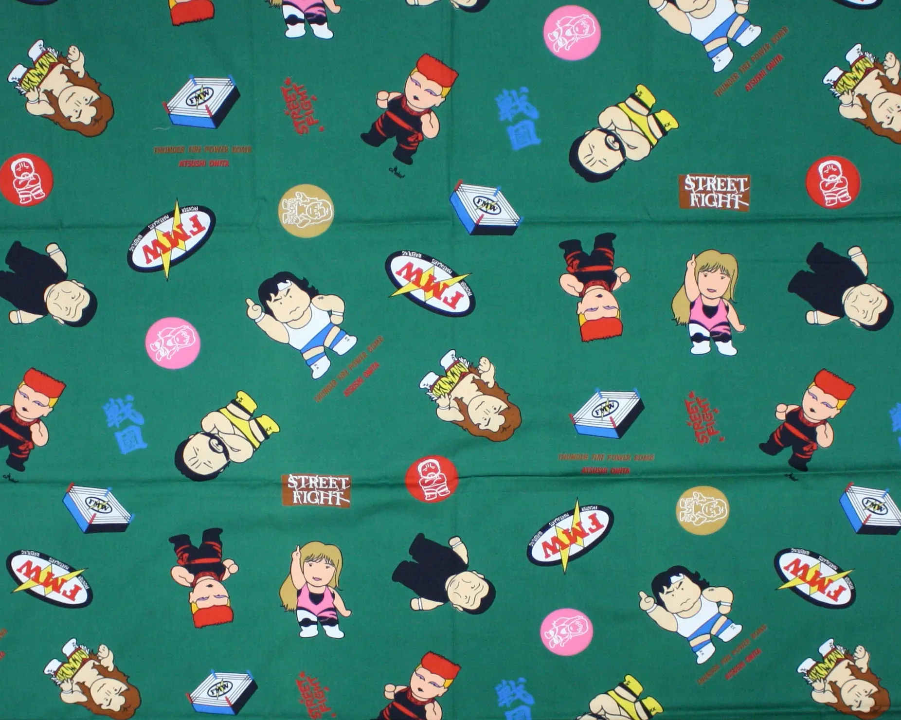 FMW CARTOON GREEN FABRIC