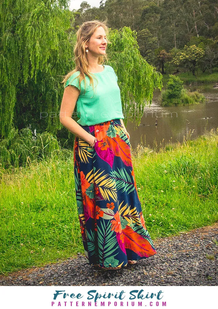 Free Spirit | Midi & Maxi Skirt Sewing Pattern