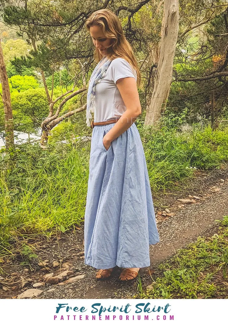 Free Spirit | Midi & Maxi Skirt Sewing Pattern