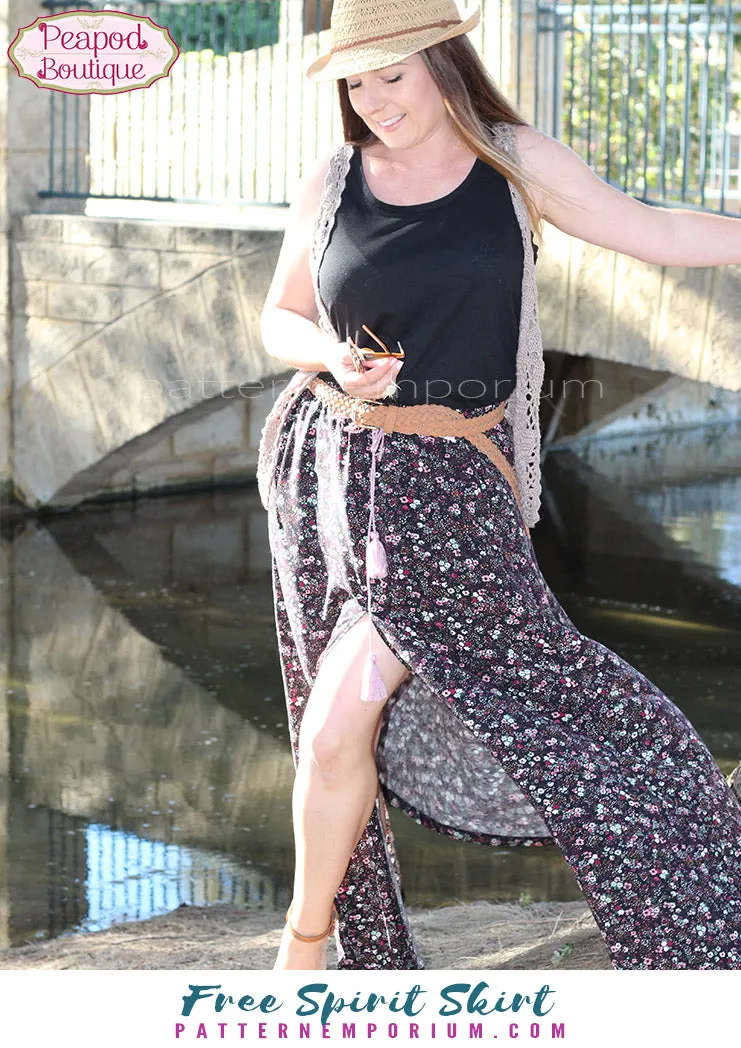 Free Spirit | Midi & Maxi Skirt Sewing Pattern