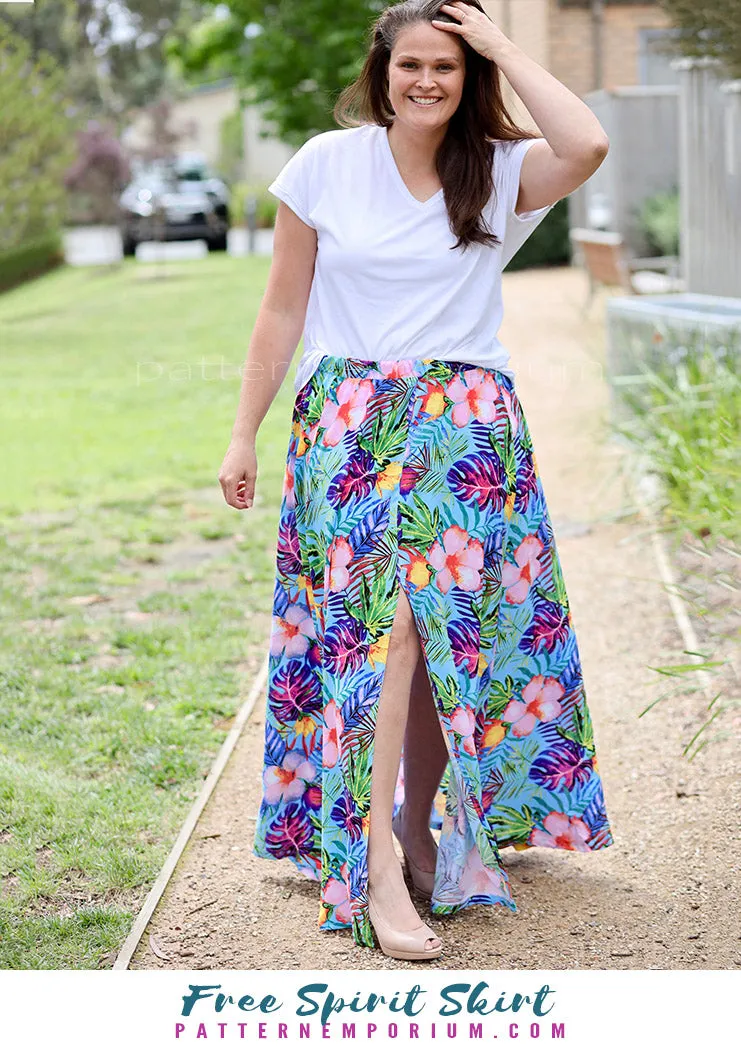 Free Spirit | Midi & Maxi Skirt Sewing Pattern