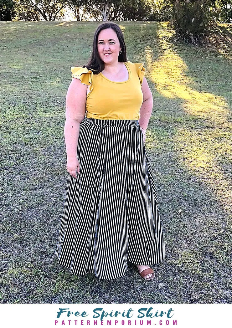 Free Spirit | Midi & Maxi Skirt Sewing Pattern