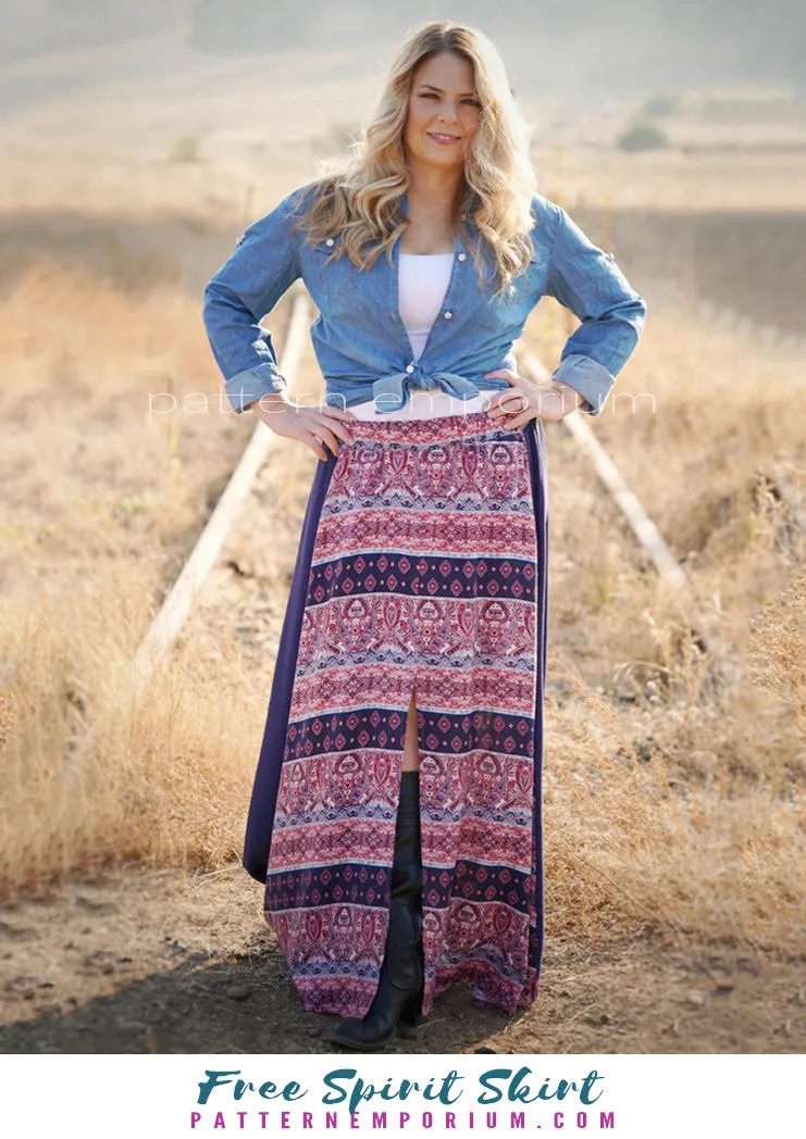 Free Spirit | Midi & Maxi Skirt Sewing Pattern