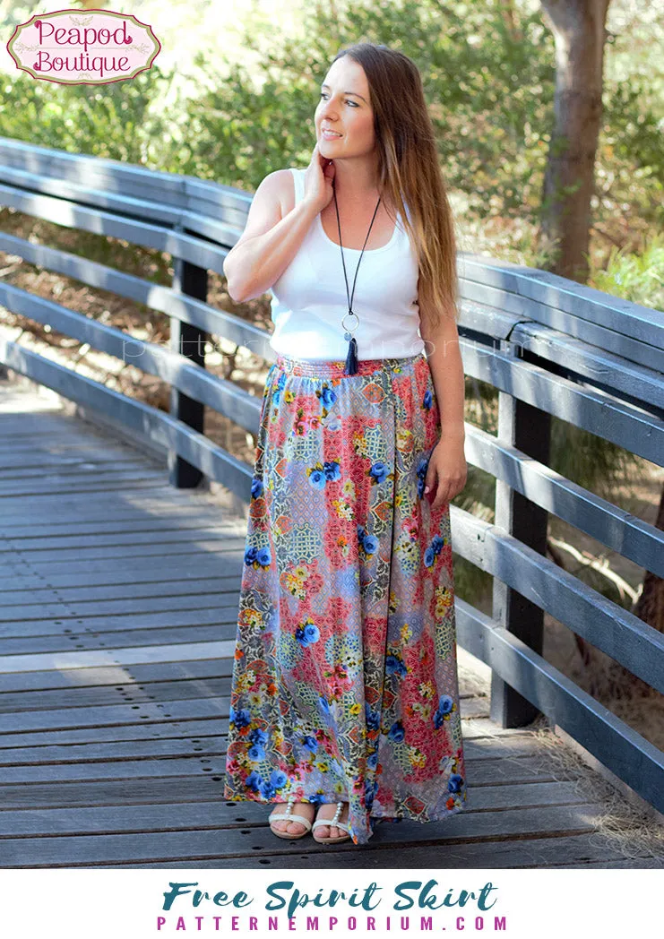 Free Spirit | Midi & Maxi Skirt Sewing Pattern