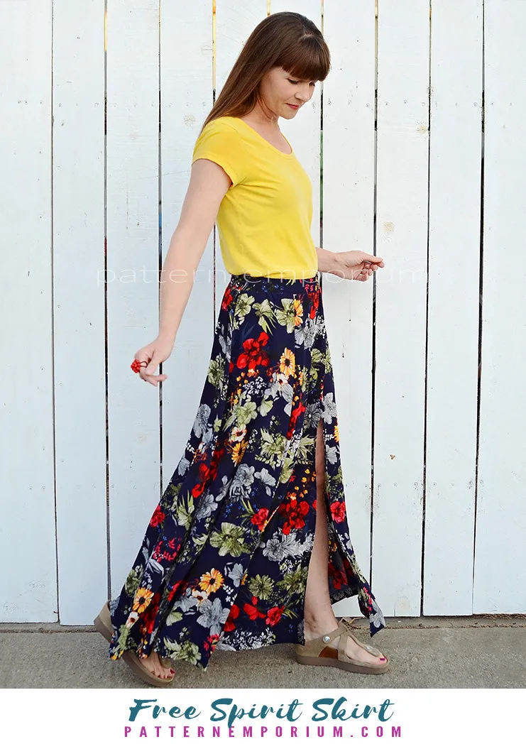 Free Spirit | Midi & Maxi Skirt Sewing Pattern