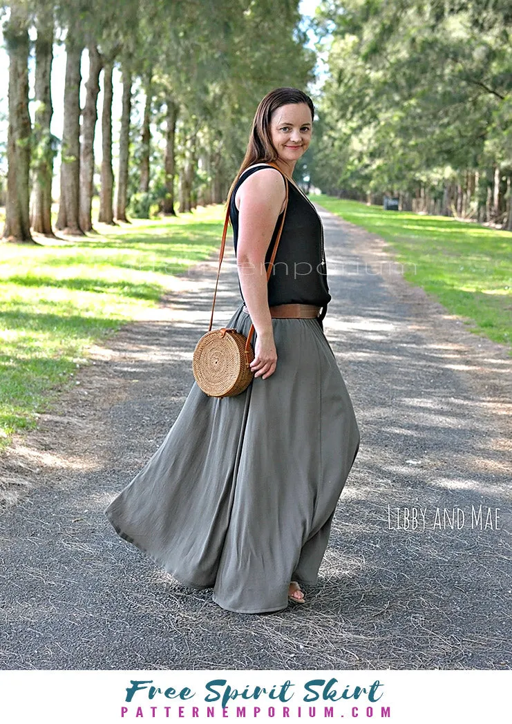 Free Spirit | Midi & Maxi Skirt Sewing Pattern