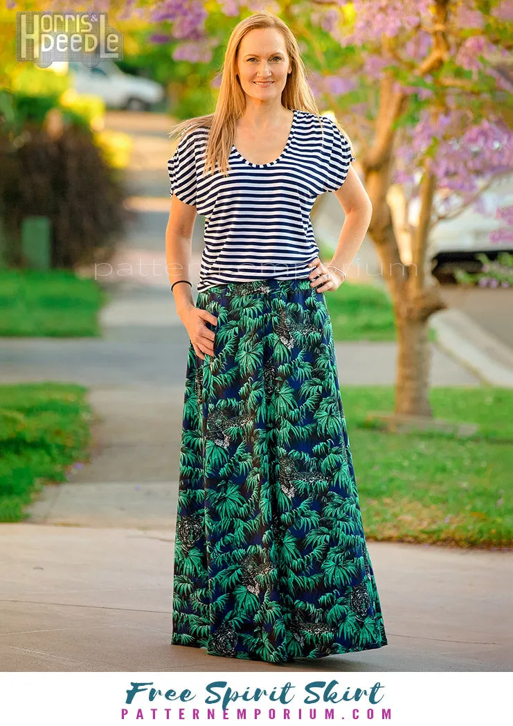 Free Spirit | Midi & Maxi Skirt Sewing Pattern