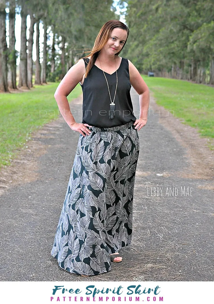 Free Spirit | Midi & Maxi Skirt Sewing Pattern