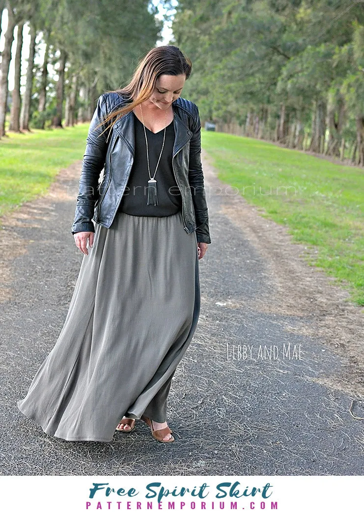 Free Spirit | Midi & Maxi Skirt Sewing Pattern