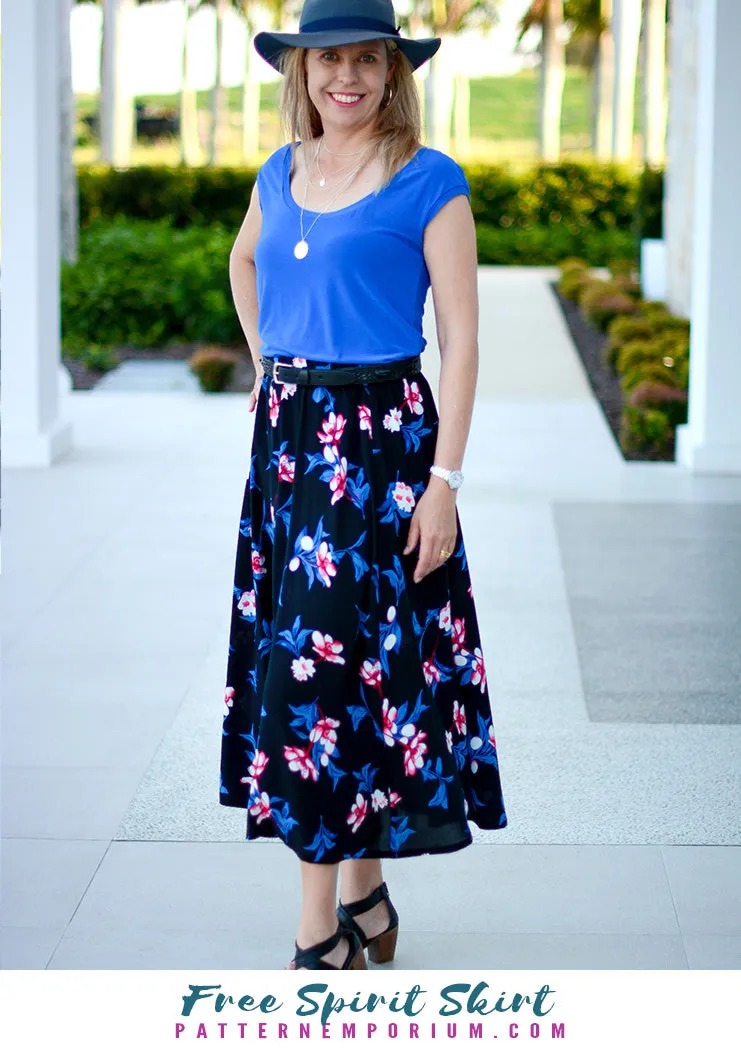 Free Spirit | Midi & Maxi Skirt Sewing Pattern