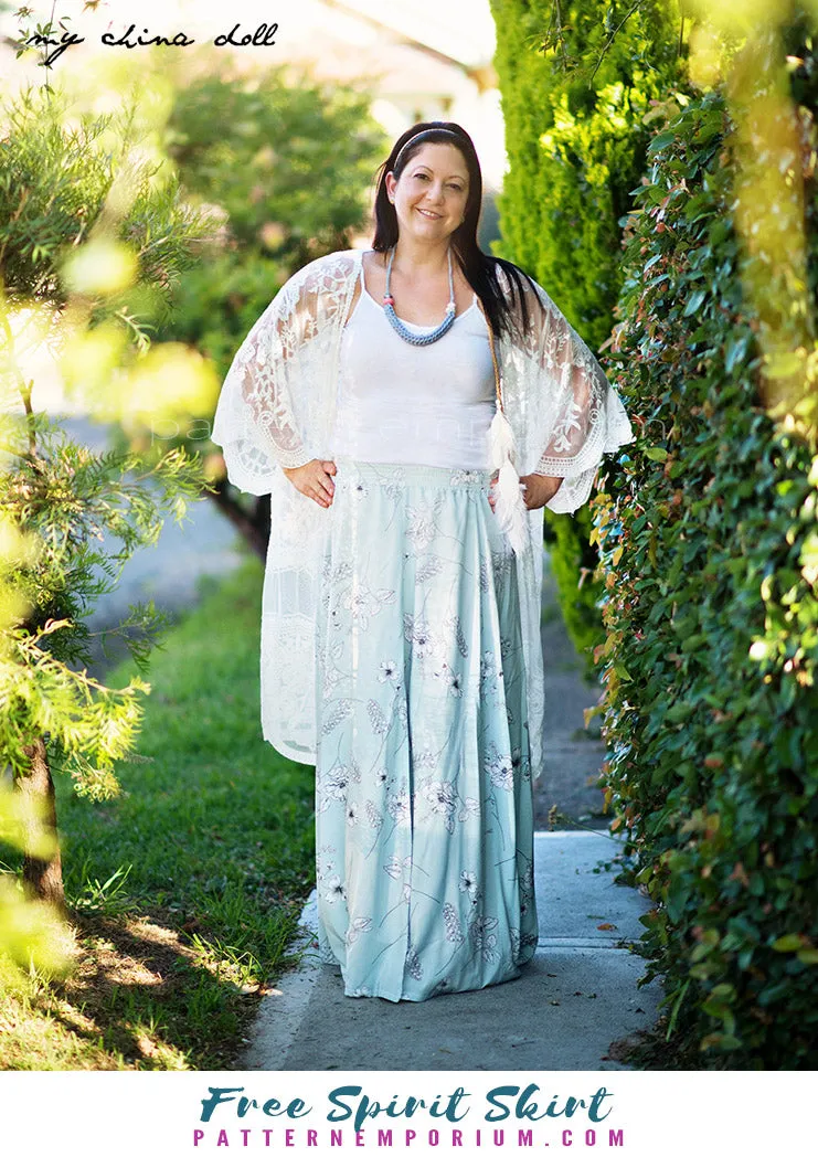 Free Spirit | Midi & Maxi Skirt Sewing Pattern