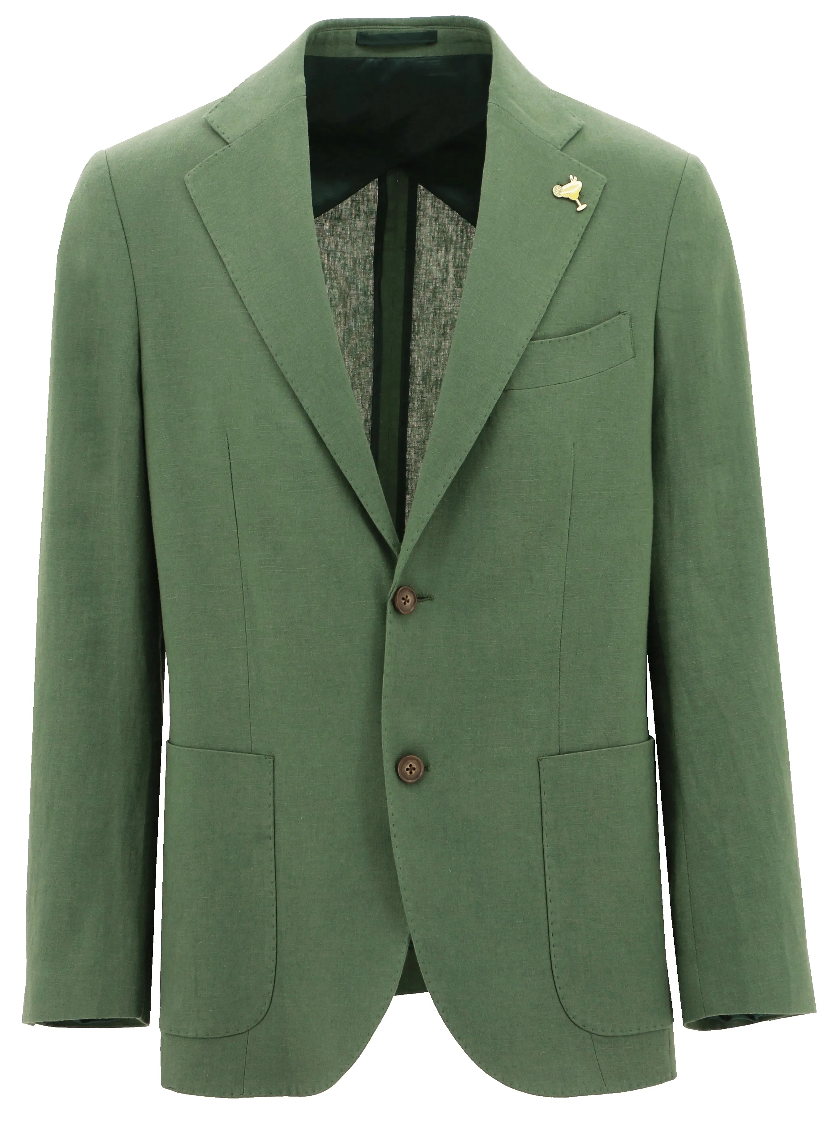 Genoa Green Linen Sports Jacket