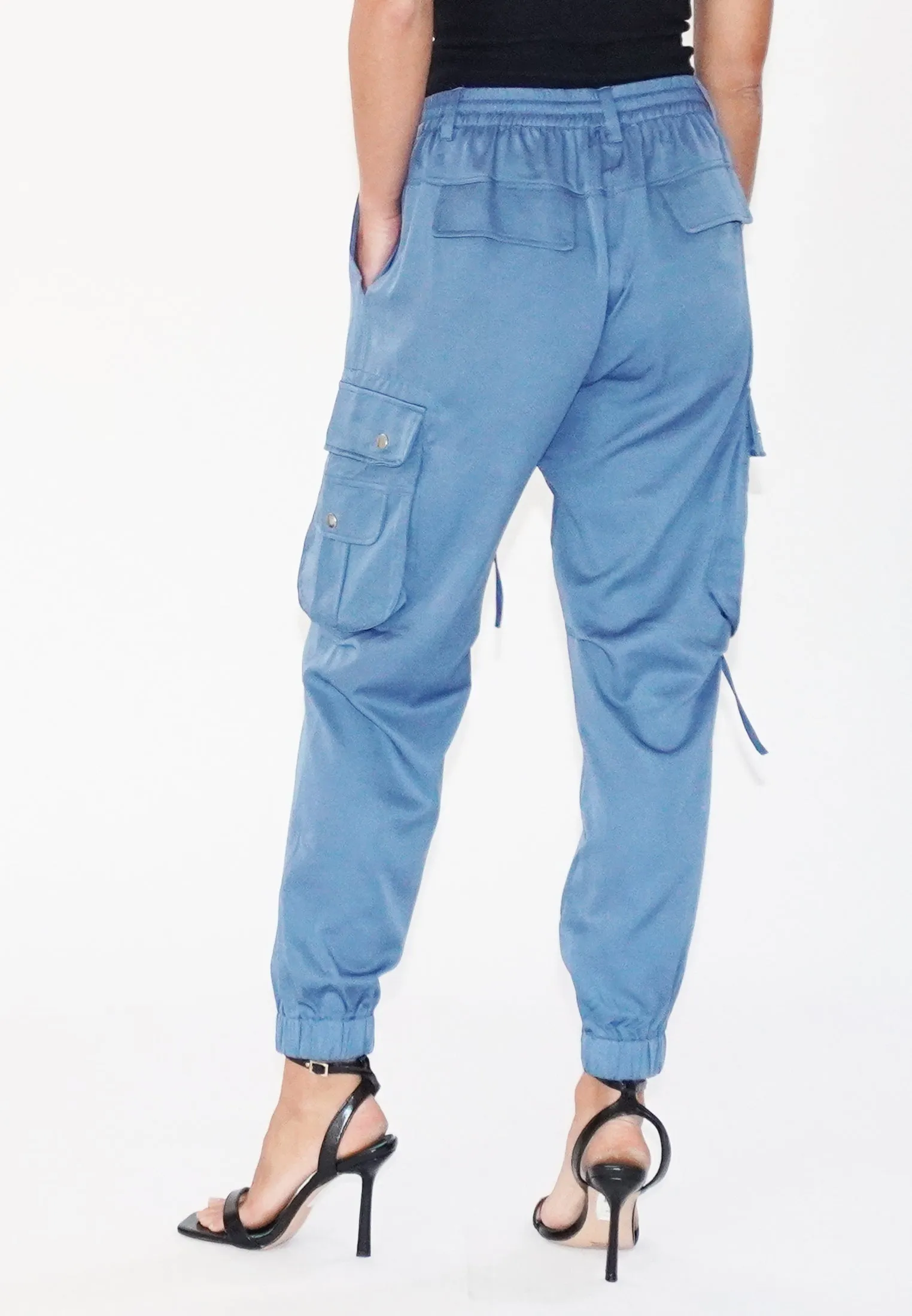 GLOW BLUE CARGO TROUSERS