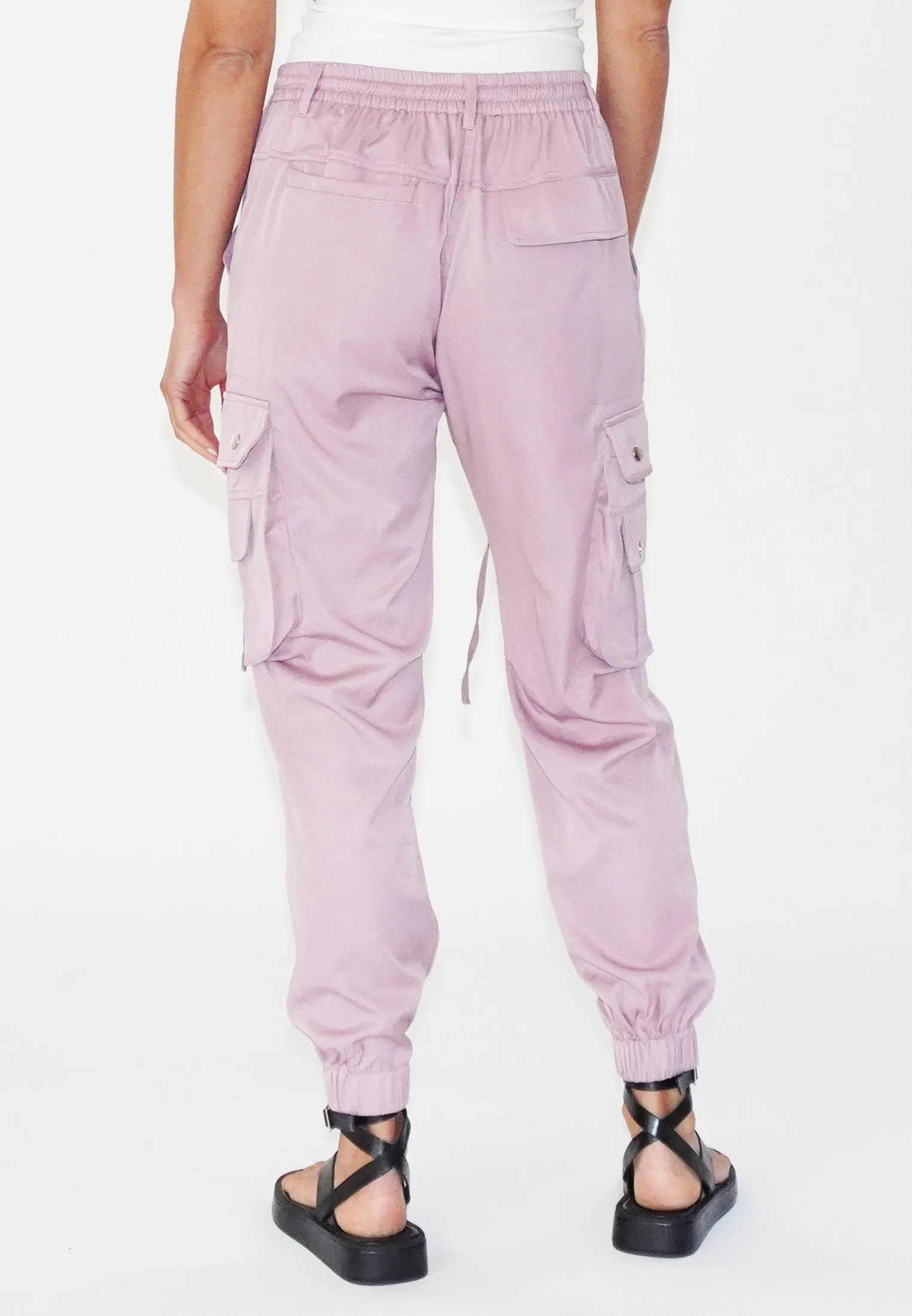 GLOW PINK CARGO TROUSERS