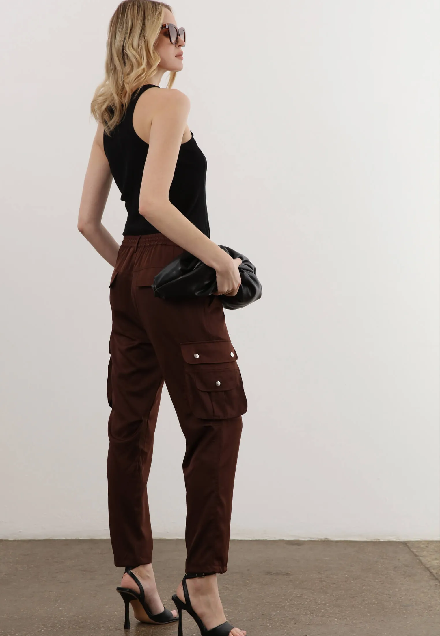 GRADIENT TROUSERS BROWN