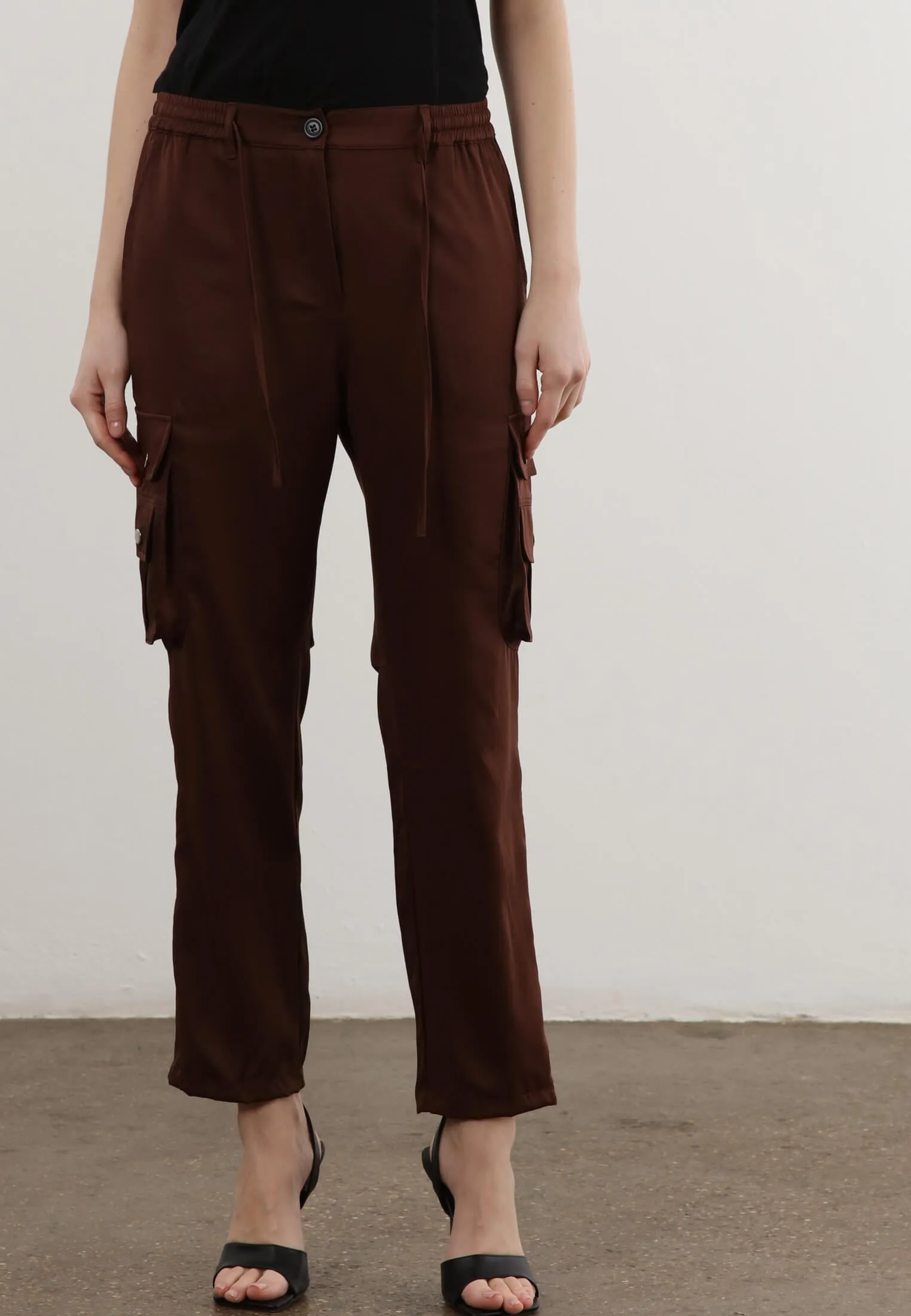 GRADIENT TROUSERS BROWN