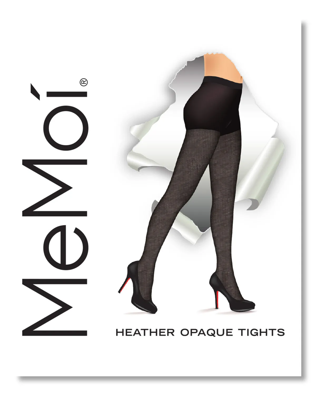 Heather Flat Knit Opaque Tights