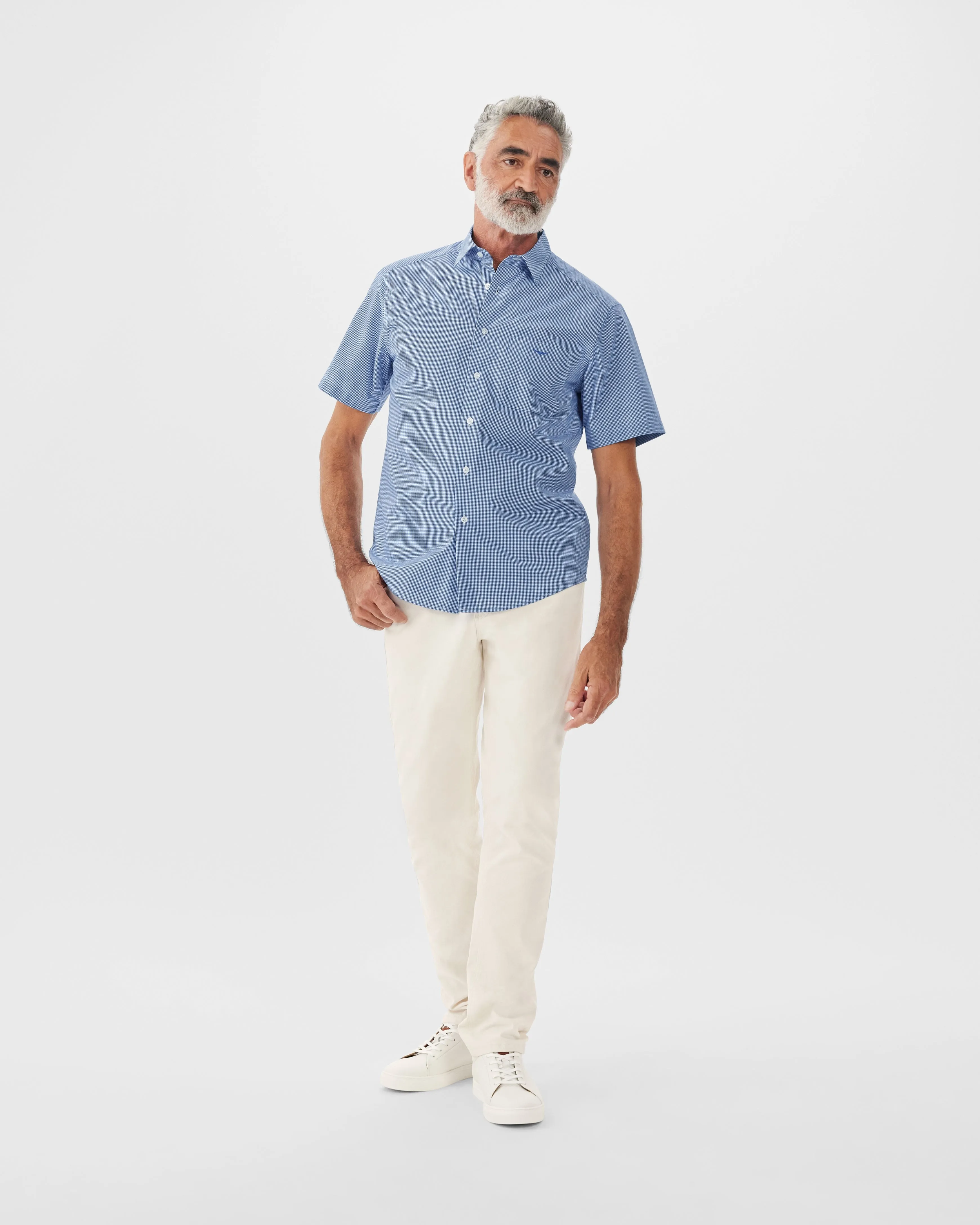 Hervey Shirt - Blue//White