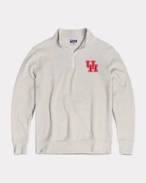 Houston Cougars Ash Grey Quarter Zip