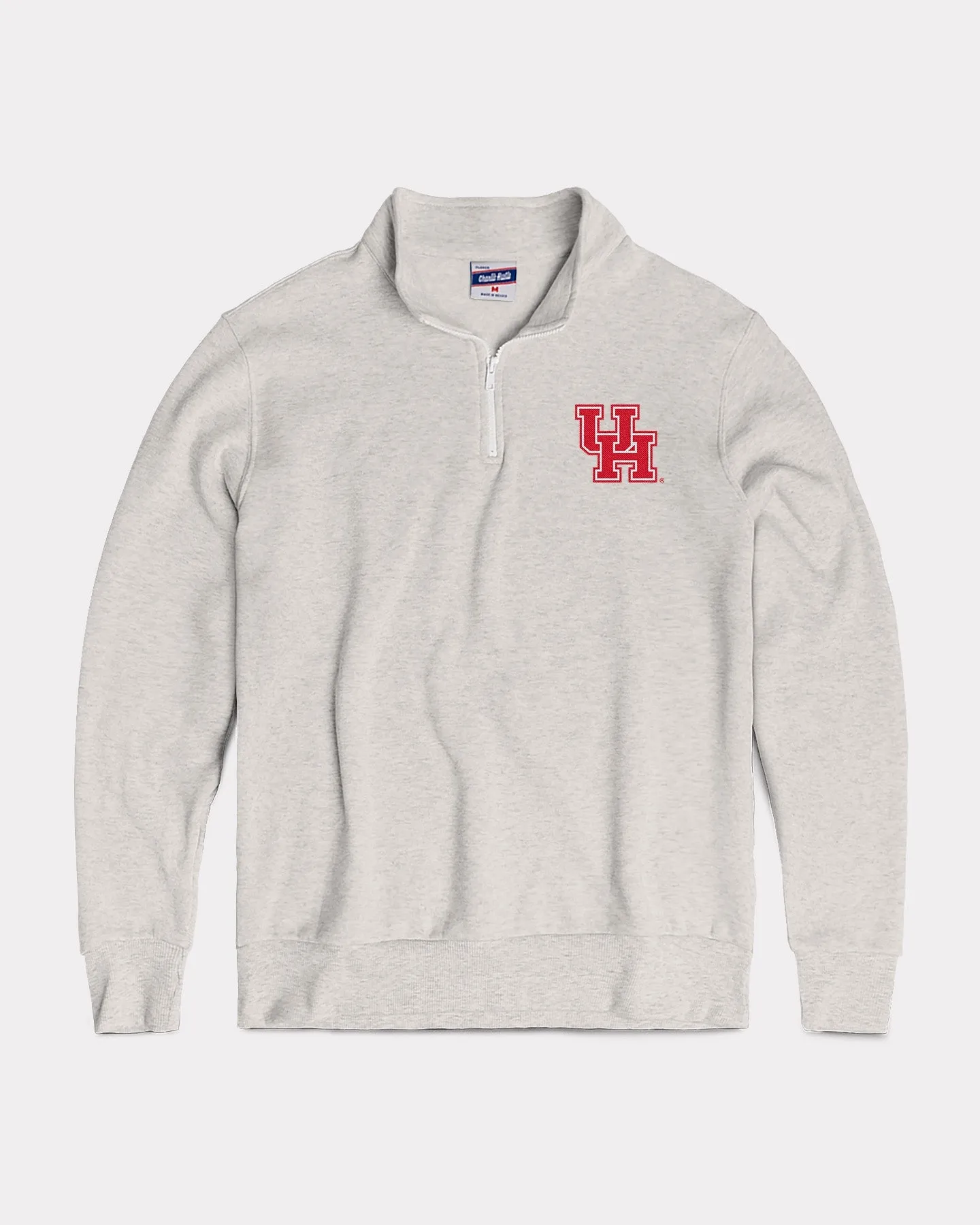 Houston Cougars Ash Grey Quarter Zip