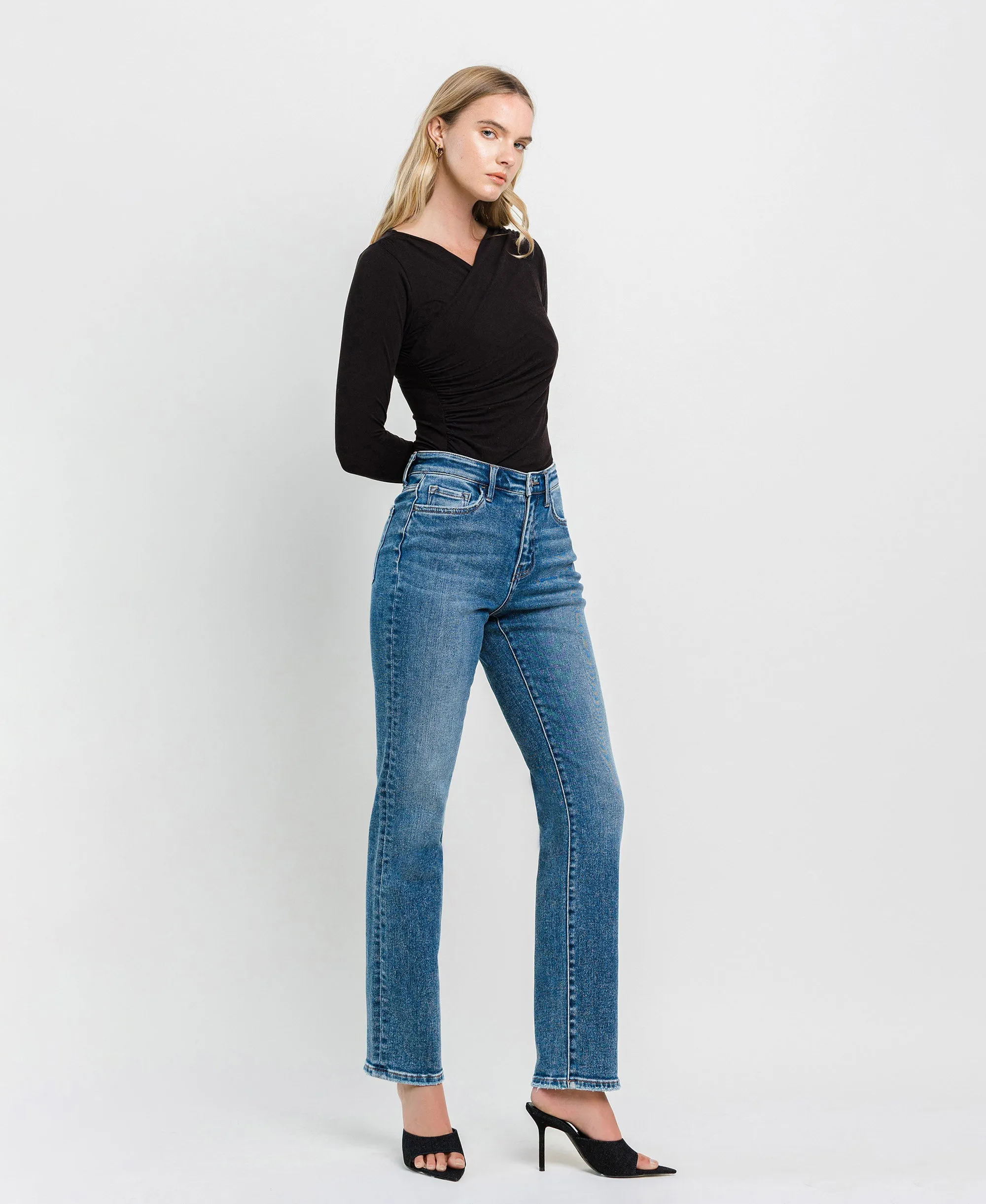 Illuminate - High Rise Straight Jeans