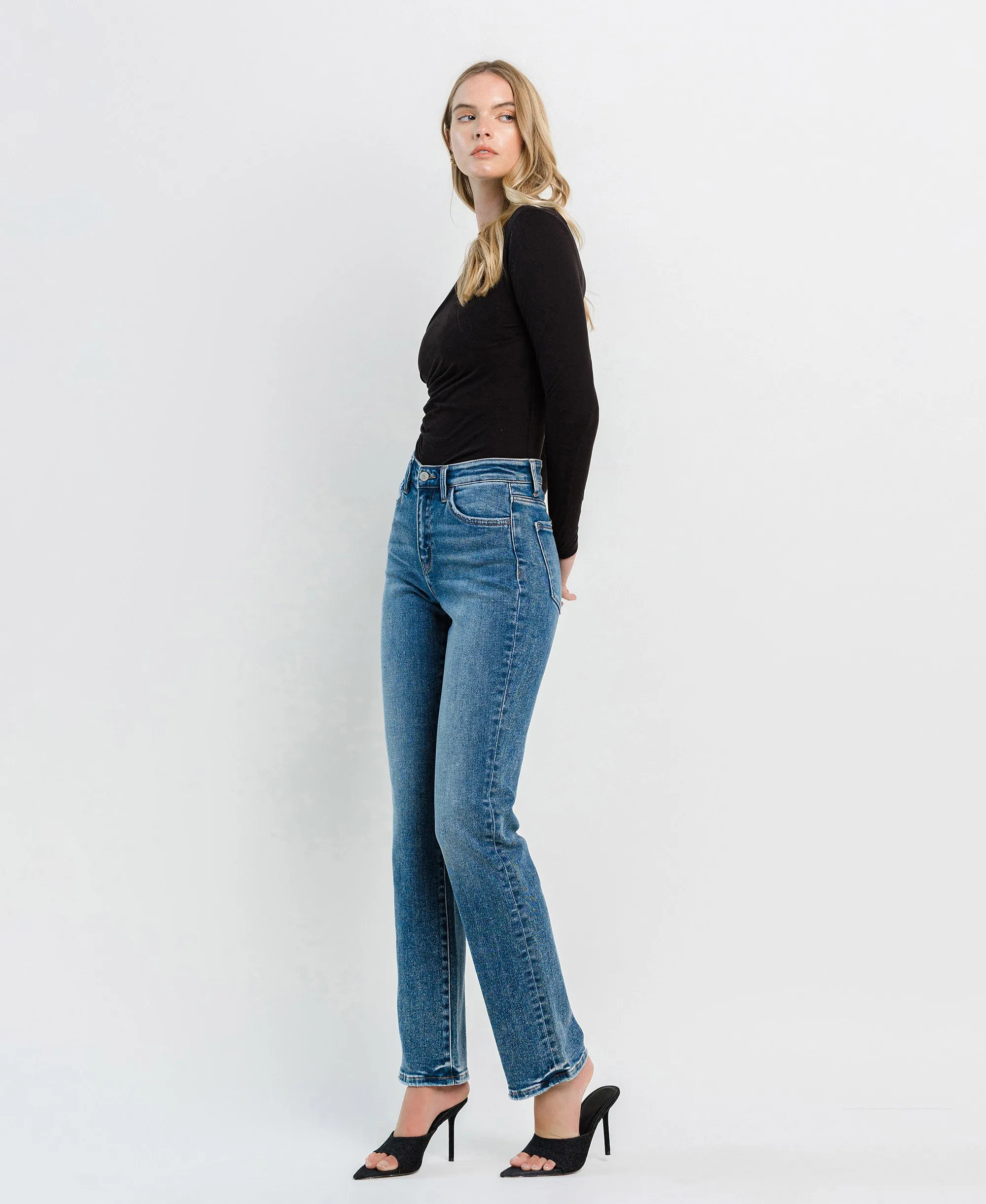 Illuminate - High Rise Straight Jeans