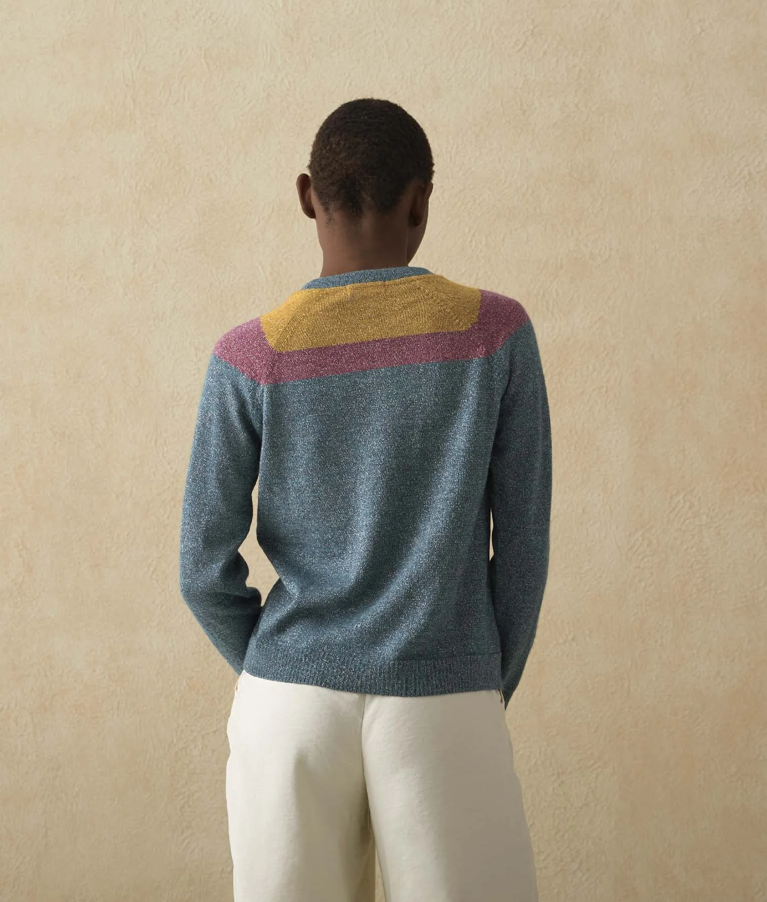 Intarsia Yoked Sweater