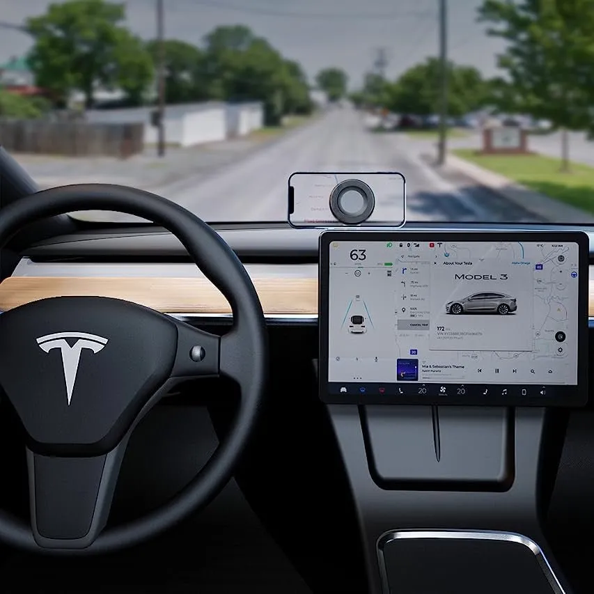 Invisible Magnetic Phone Mount for Tesla Model 3/Y/X/S