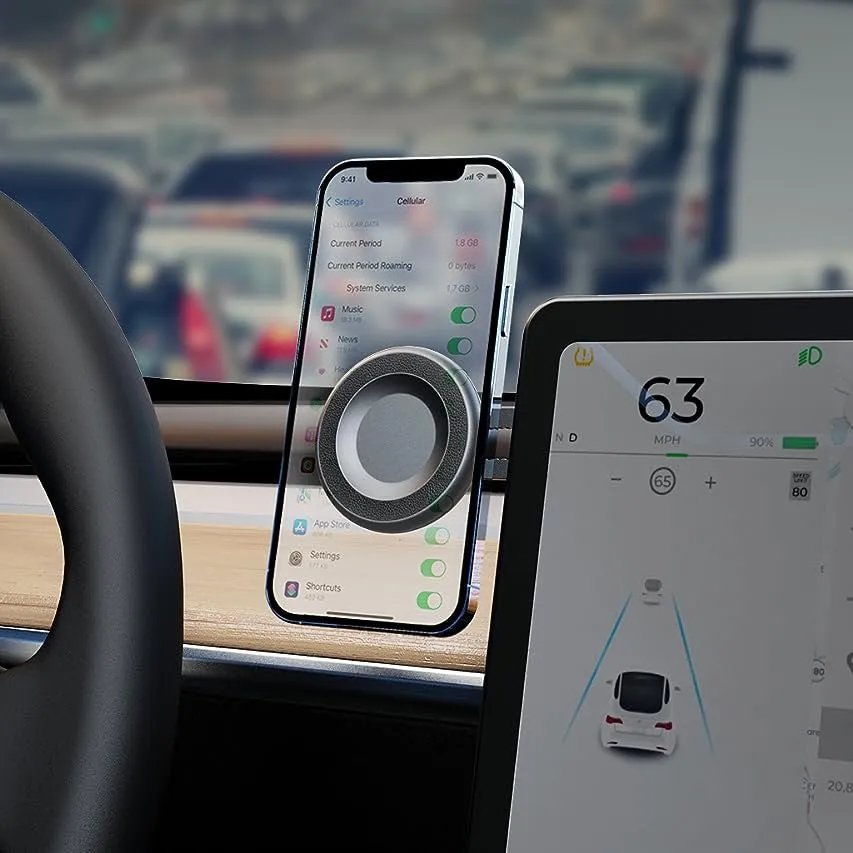 Invisible Magnetic Phone Mount for Tesla Model 3/Y/X/S