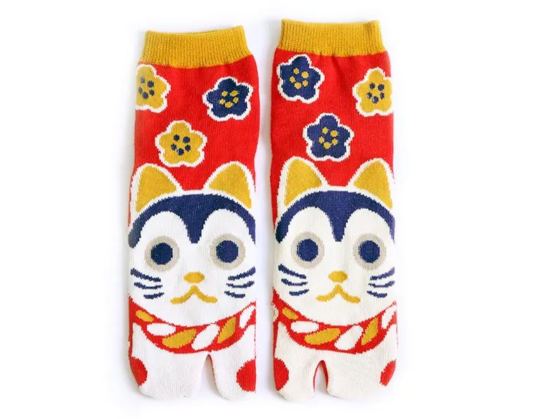 Japanese Tabi Ankle Socks | Cat