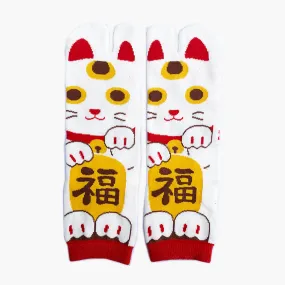 Japanese Tabi Ankle Socks | Lucky Cat