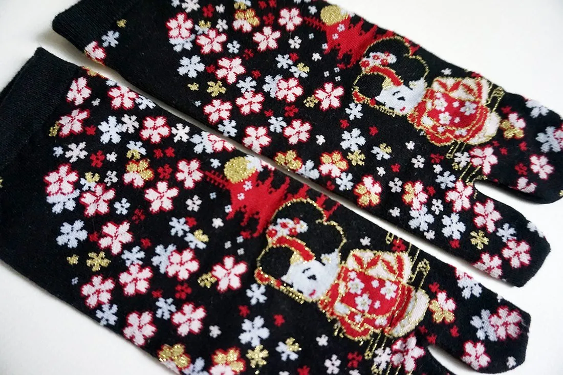 Japanese Tabi Socks | Geisha - Black