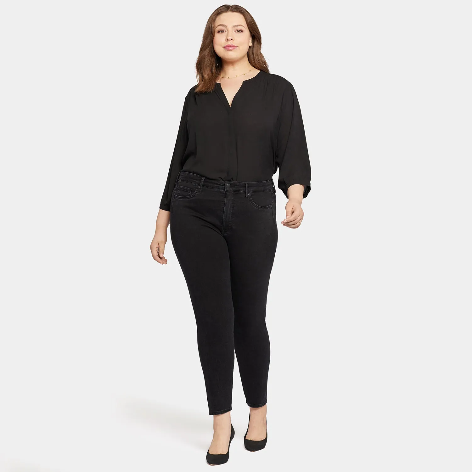 Le Silhouette Ami Skinny Jeans In Petite Plus Size - Stellar