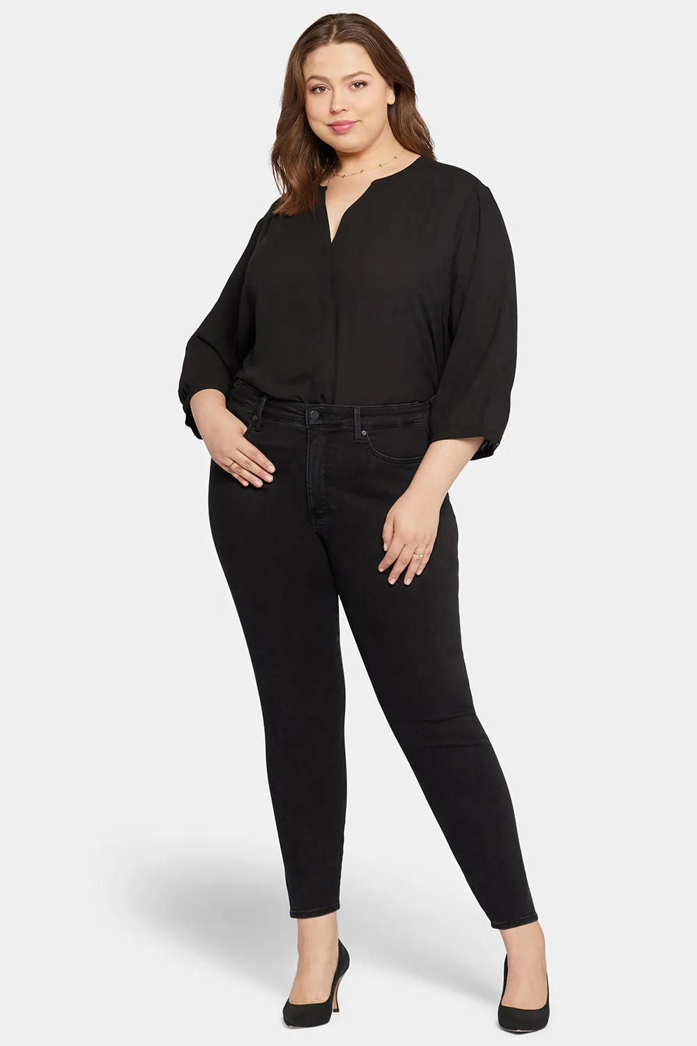 Le Silhouette Ami Skinny Jeans In Petite Plus Size - Stellar