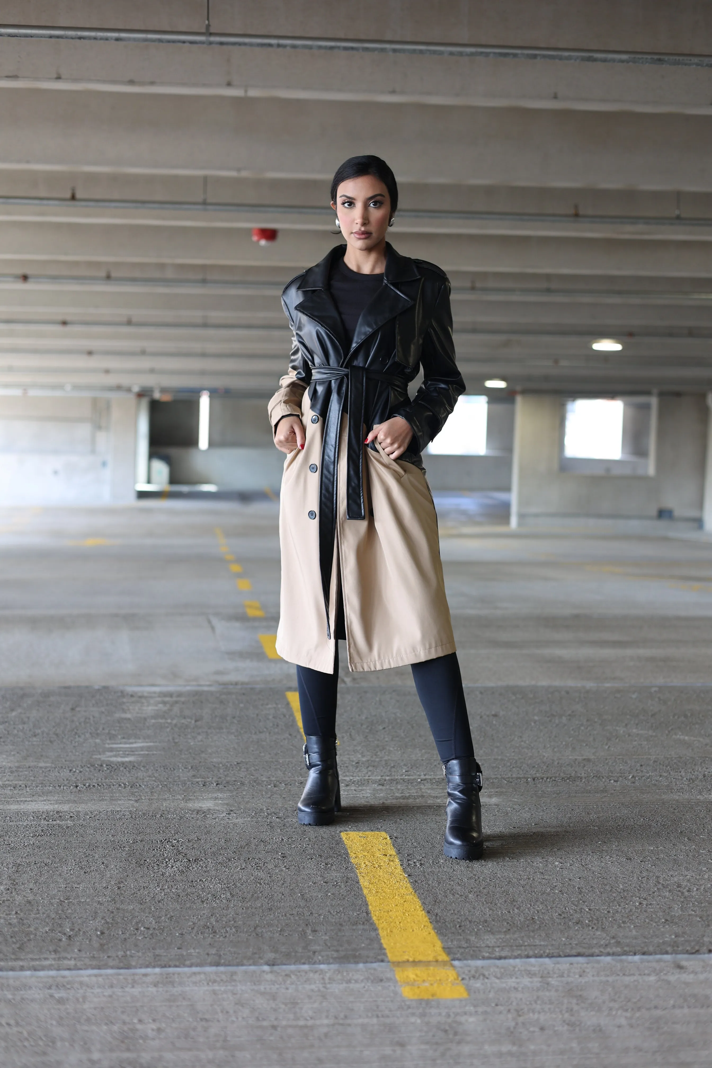 Lia 2 Tone Trench